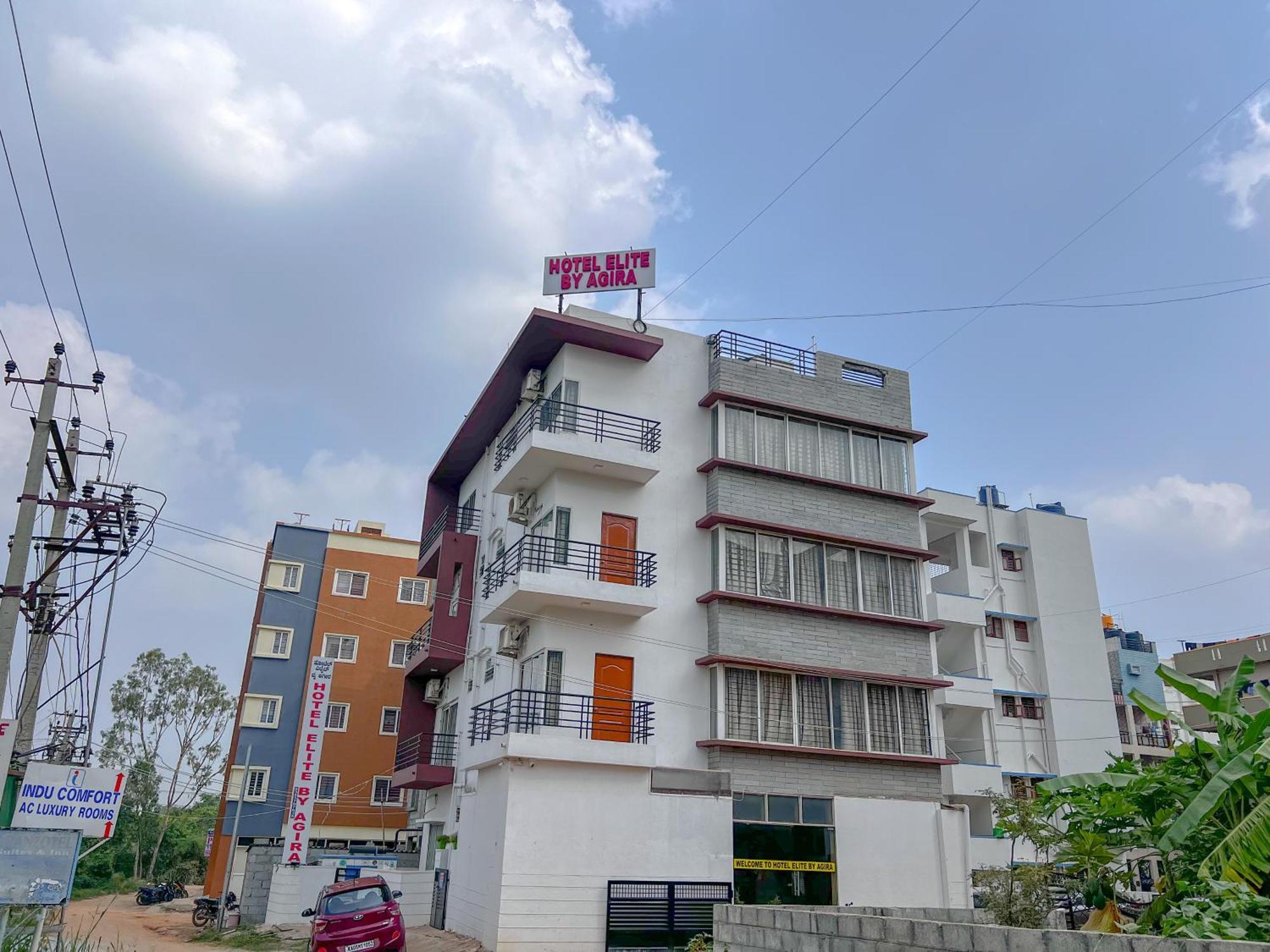 Hotel Elite By Agira Hotels-Free Airport Pickup Or Drop Yelahanka Buitenkant foto